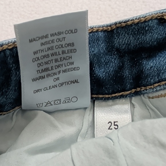 Vervet Blue Distressed High-rise Skinny Jeans - Picture 7 of 7